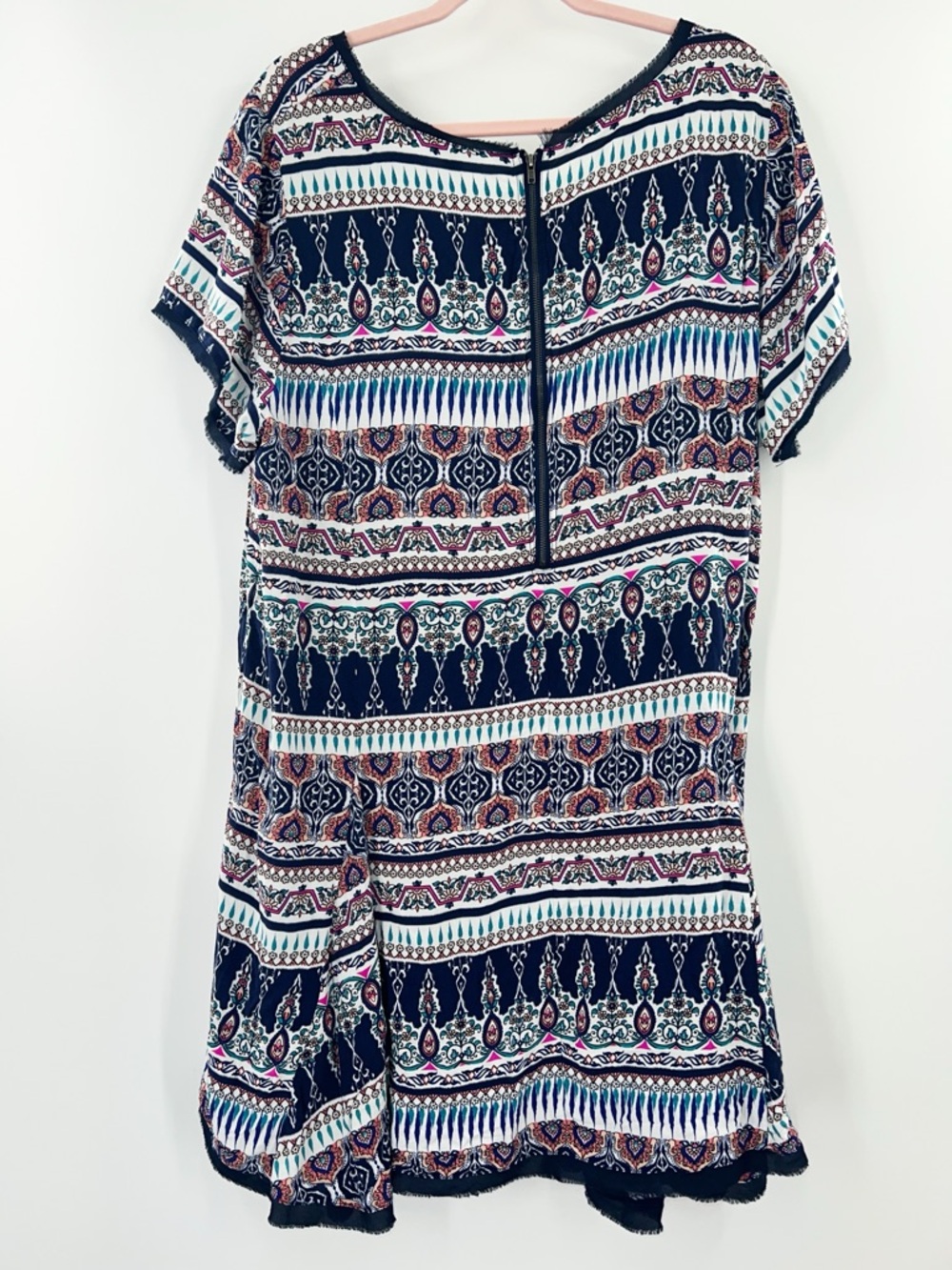 Torrid Challis Tee Dress Multicolor Mixed Prints Mini size 3X - Picture 4 of 8